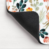 Tapis De Souris Fleurs d'aquarelle orange (Coin)
