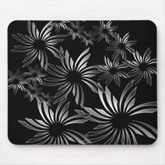Tapis De Souris Fleurs d'argent (Devant)