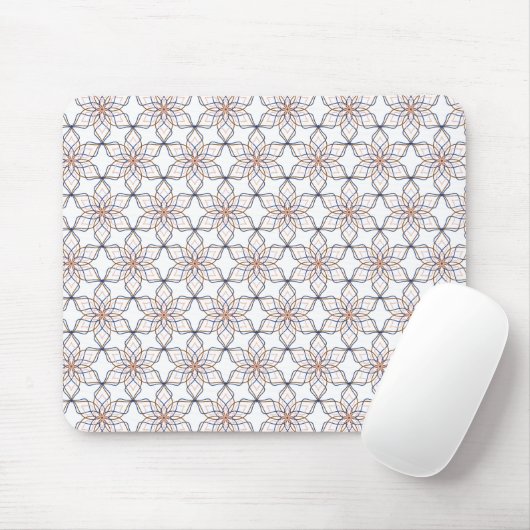Tapis De Souris Fleurs d'art géométriques simples (Avec souris)