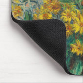 Tapis De Souris Fleurs d'artichauts de Jérusalem par Claude Monet (Coin)