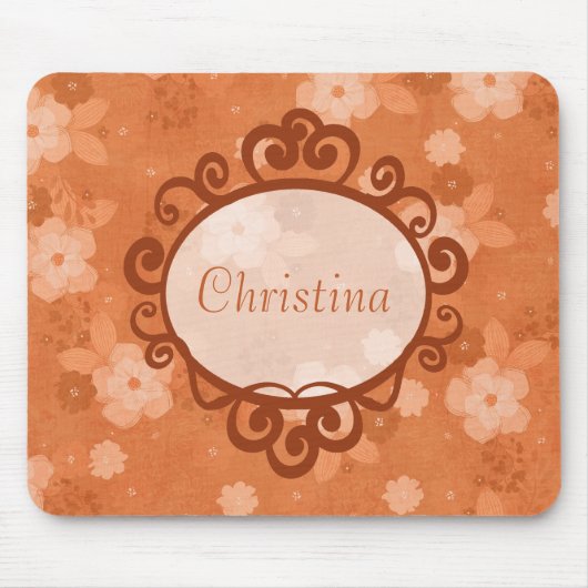 Tapis De Souris Fleurs d'automne Mousepad (Devant)