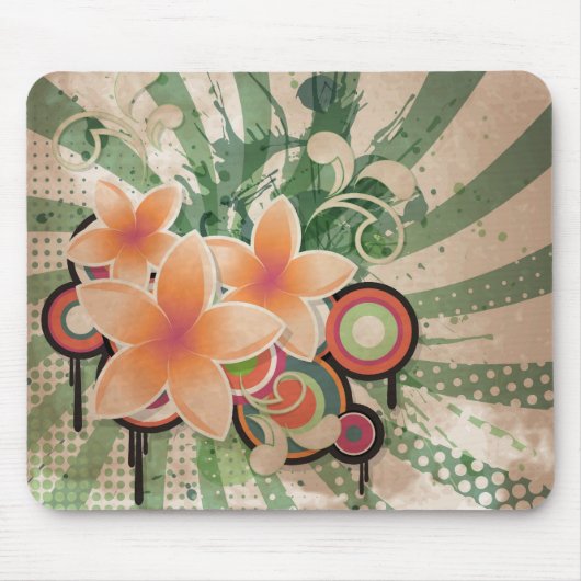 Tapis De Souris Fleurs de battement (Devant)