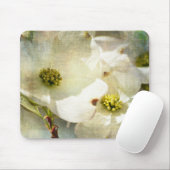 Tapis De Souris Fleurs de bois de chien blanc (Avec souris)