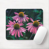 Tapis De Souris Fleurs de cônes roses - (Avec souris)