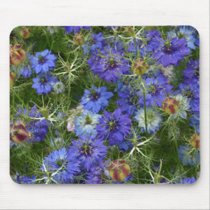 Tapis De Souris Fleurs de corail bleu