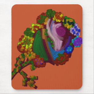 Tapis De Souris Fleurs de couleur arc-en-ciel
