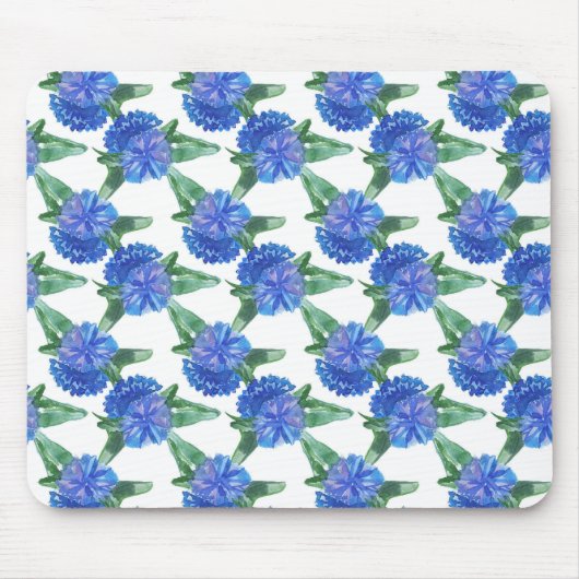 Tapis De Souris fleurs de couleur d'eau (Devant)