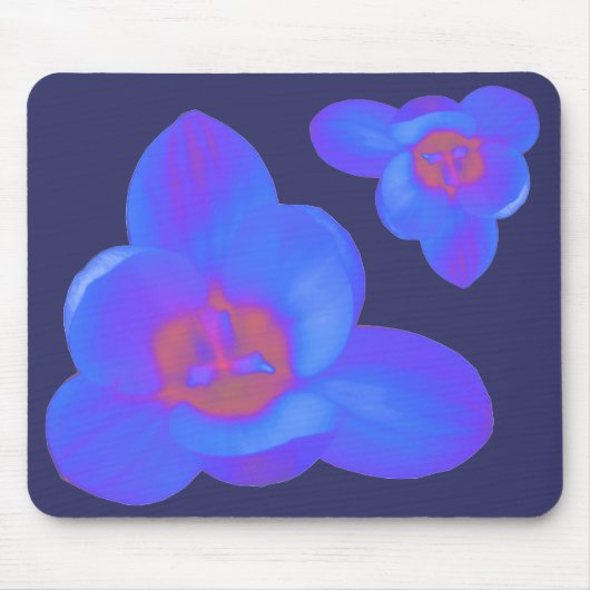 Tapis De Souris Fleurs de crocus Mousepad chaud et froid (Devant)