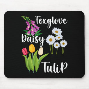 Tapis De Souris Fleurs de digitale subtilement florales anti-Trump