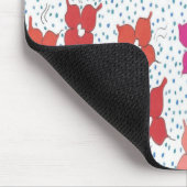 Tapis De Souris Fleurs de fête et Pois (Coin)