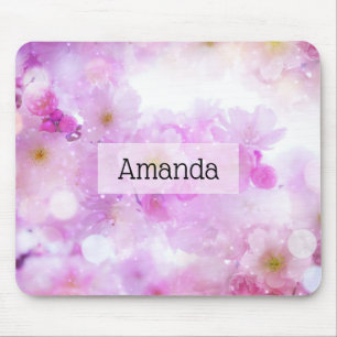 Tapis De Souris Fleurs de fleurs de cerisier rose