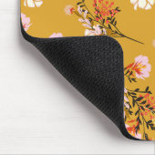 Tapis De Souris Fleurs de fond jaune (Coin)