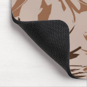 Tapis De Souris Fleurs de Gerbera Brown Terre (Coin)