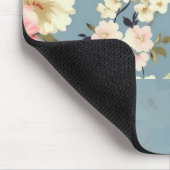 Tapis De Souris Fleurs de jardin de campagne Chic Shabby Script (Coin)