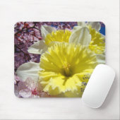 Tapis de souris Fleurs de jonquilles Donner Partag (Avec souris)