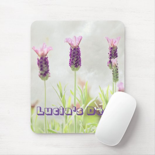Tapis De Souris Fleurs de lavande (Avec souris)