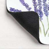 Tapis De Souris Fleurs de lavande herbes d'aquarelle violet chic (Coin)