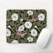 Tapis De Souris Fleurs de lune et sphinx Mois (Avec souris)