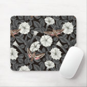 Tapis De Souris Fleurs de lune et sphinx Moths 2 (Avec souris)