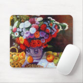 Tapis De Souris Fleurs de Monet et fruits (Avec souris)