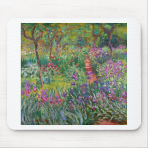 Tapis De Souris fleurs-de-monet-vintage-le-jardin-d-iris-a-giverny