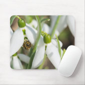 Tapis De Souris Fleurs de neige (Avec souris)