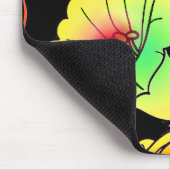 Tapis De Souris Fleurs de néon (Coin)