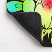 Tapis De Souris Fleurs de néon (Coin)