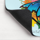 Tapis De Souris Fleurs de papillon bleu dragon (Coin)