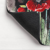 Tapis De Souris Fleurs De Pavot En Aquarelle (Coin)