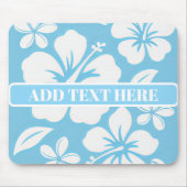 Tapis De Souris Fleurs de plage bleu tropical (Devant)
