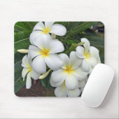 Tapis De Souris Fleurs de Plumeria d'Hawaï (Avec souris)