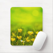 Tapis De Souris Fleurs de printemps arrière-plan (Avec souris)