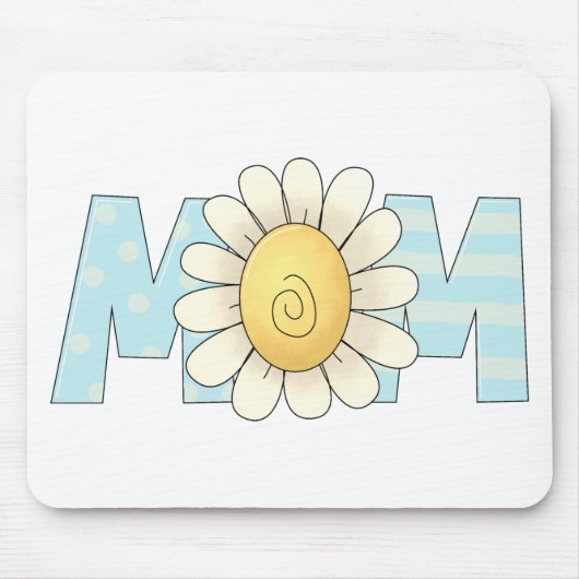 Tapis De Souris Fleurs de printemps maman (Devant)