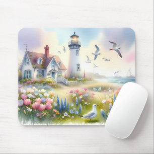 Tapis De Souris Fleurs de printemps par Lighthouse Coastal Cottage