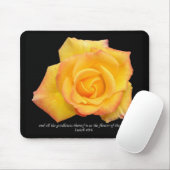 Tapis De Souris Fleurs De Rose Jaune Du Champ Mousepad (Avec souris)