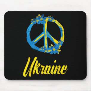 Tapis De Souris Fleurs de signe de paix en Ukraine Rétro Ukrainien
