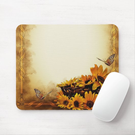 Tapis De Souris Fleurs de soleil (Avec souris)