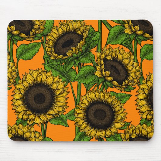 Tapis De Souris Fleurs de soleil (Devant)