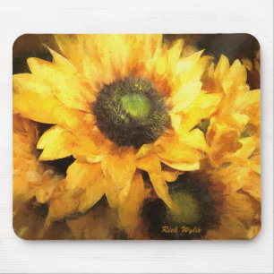 Tapis De Souris Fleurs de soleil en couleur glorieuse