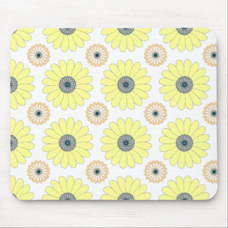 Tapis De Souris Fleurs de soleil et marguerite à motif floral tran