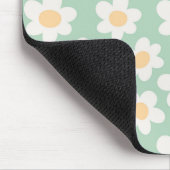 Tapis De Souris Fleurs de style rétro sur arrière - plan vert (Coin)