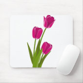 Tapis De Souris Fleurs de tulipes (Avec souris)