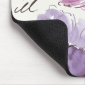 Tapis De Souris Fleurs de valse florales d'aquarelle de prune (Coin)