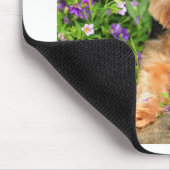 Tapis De Souris Fleurs de Yorkie (Coin)