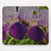 Tapis De Souris Fleurs d'iris violet photo Mousepad (Devant)