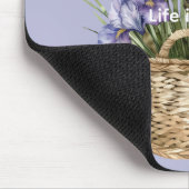 Tapis De Souris Fleurs d'Iris Violettes (Coin)