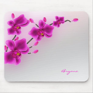 Tapis De Souris Fleurs d'orchidée Élégant floral