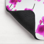 Tapis De Souris Fleurs d'orchidées chic violet brillant Élégant fl (Coin)