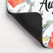Tapis De Souris Fleurs du mois de naissance/Août (Coin)